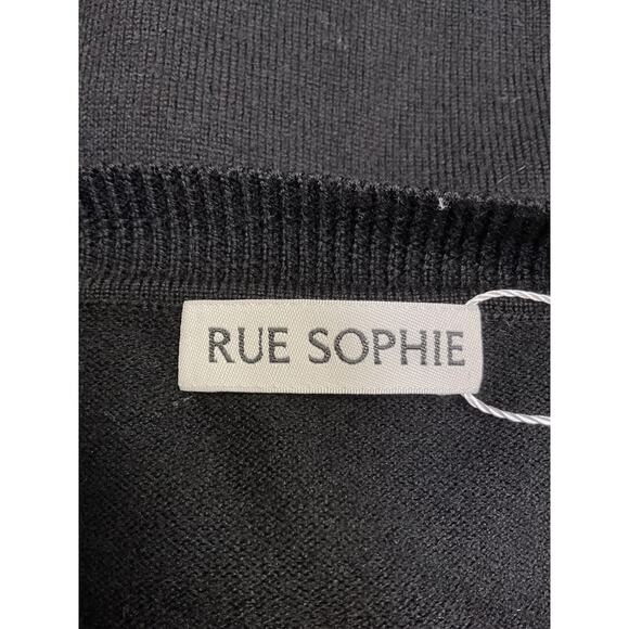 Rue Sophie 'Mona' Black Wool Button Down Cardigan Size S - Picture 4 of 5